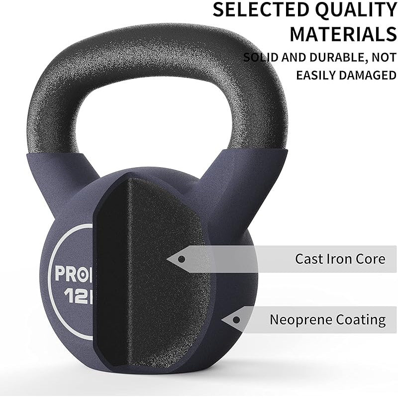 Cast Iron/Neoprene Coated kettlebell Weight for Home Gym Fitness & Weight Training