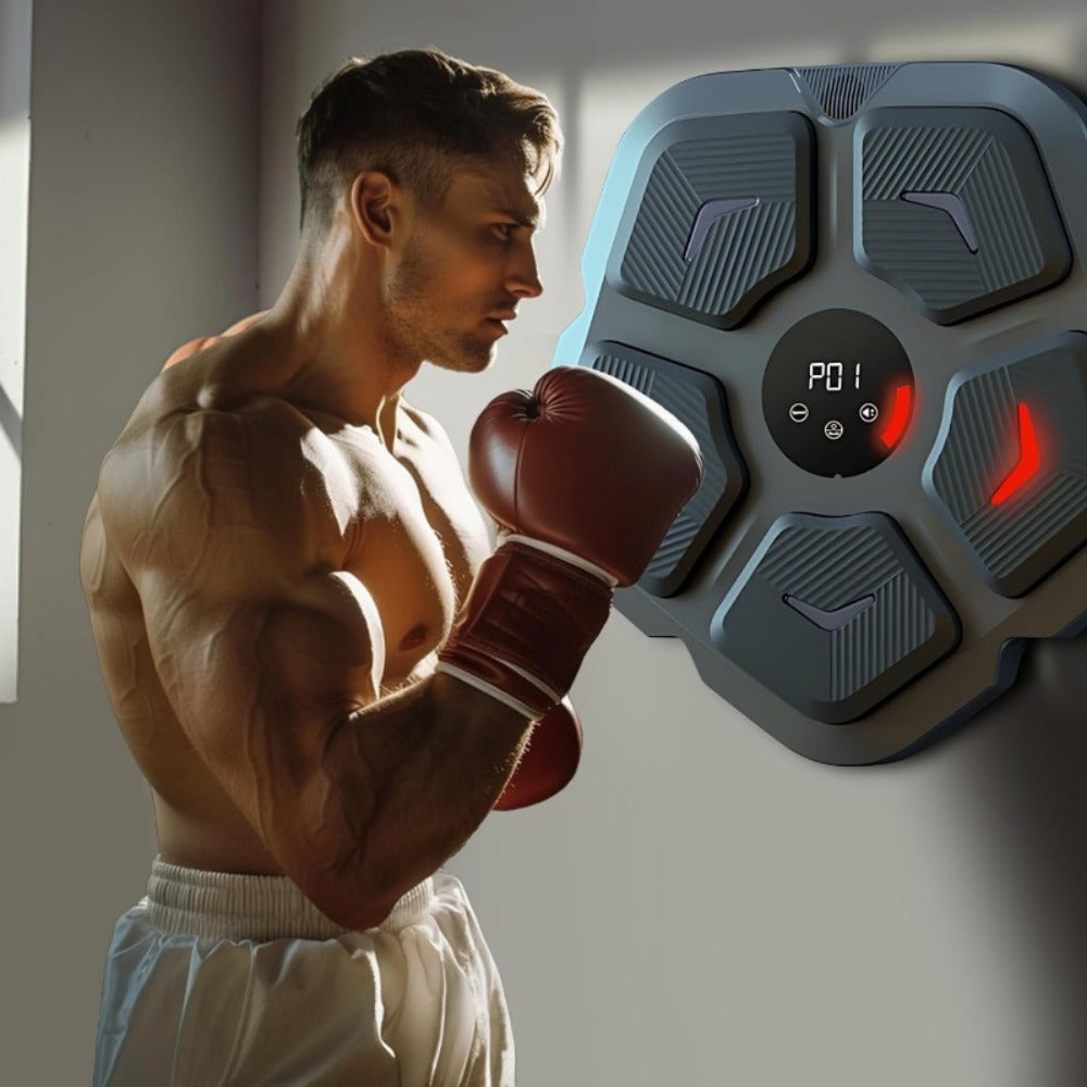 Smart Wall-Mounted Boxing Target with Music - Includes Gloves, Perfect for All Ages & Fitness Levels, Hot&sale, Novelty Gift, Xmas Gifts