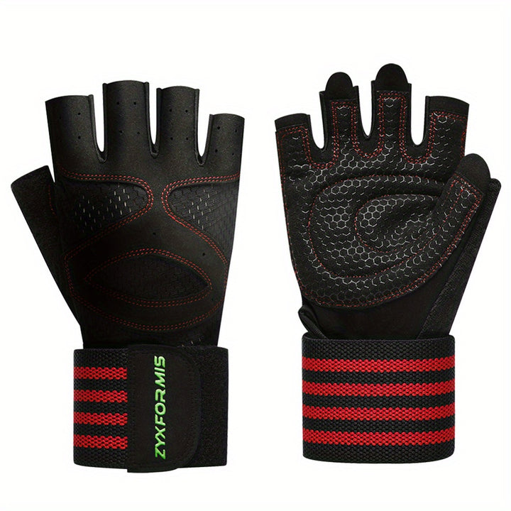 Maximum Protection & Comfort: Ventilated Weight Lifting Gloves for Men & Women - Wrist Wrap, Full Palm Protection & More!