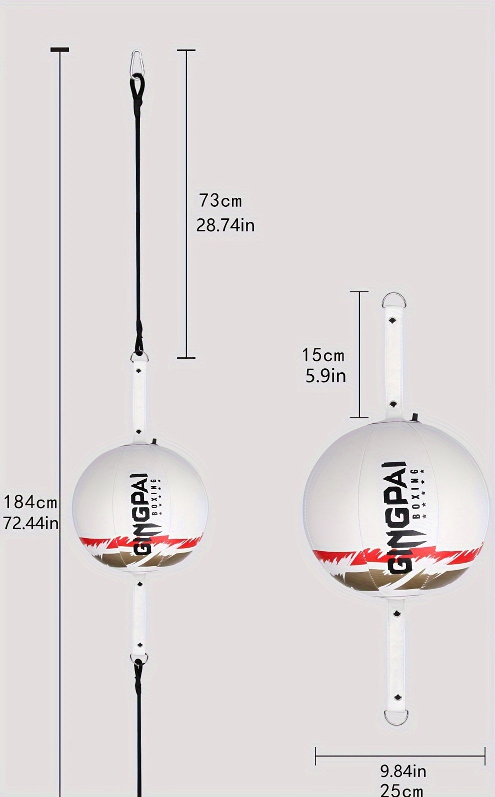 1pc Hanging Boxing Speed Ball, Suitable For Reaction Training, Decompression, Body Practice (Without Pump)