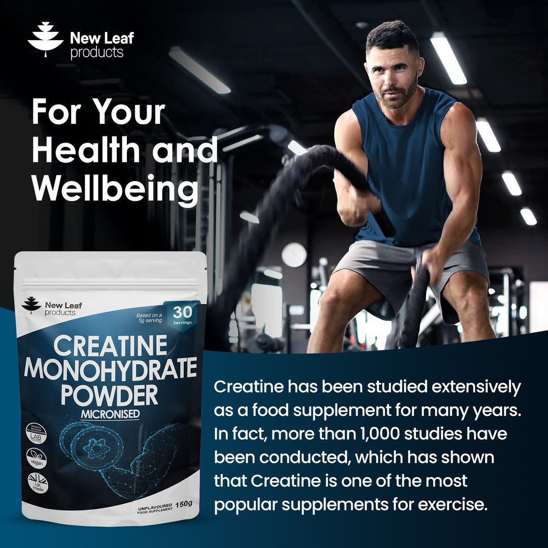 Creatine Monohydrate Powder 150g of Micronized Creatine for easy mixing