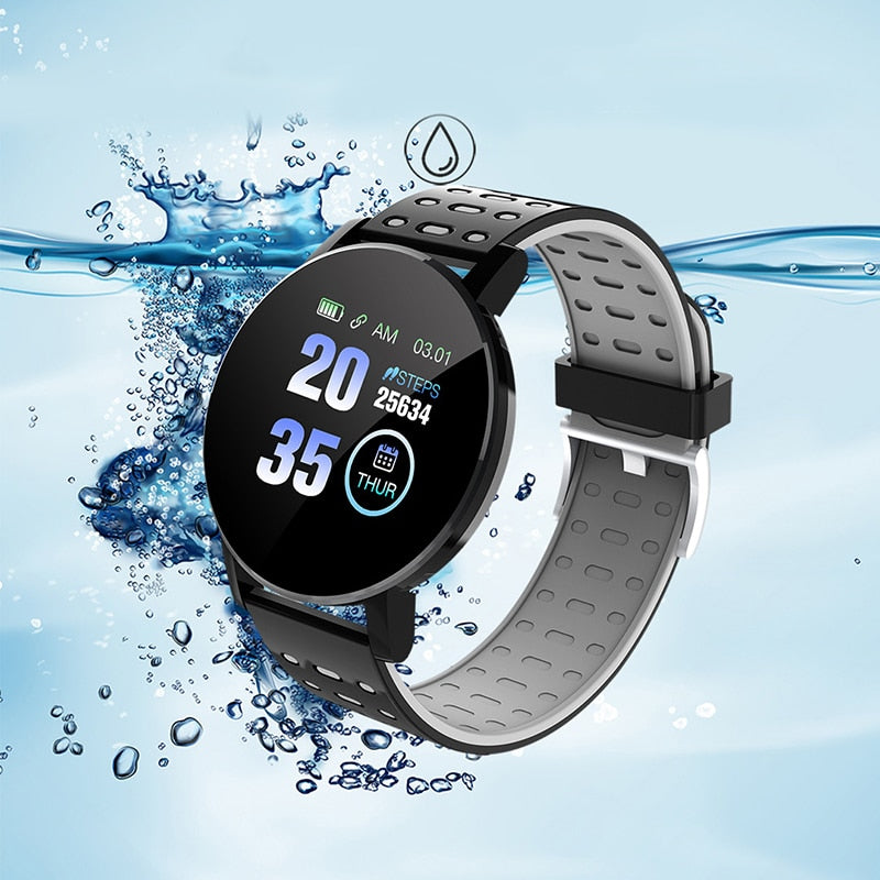 Blood Pressure Monitoring Bluetooth Smartwatch | Heart Rate Blood
