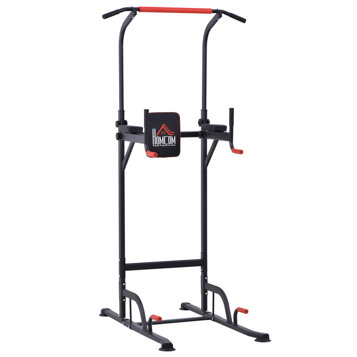 HOMCOM Power Tower Station Pull Up Bar for Home Office Gym Training Workout Equipment