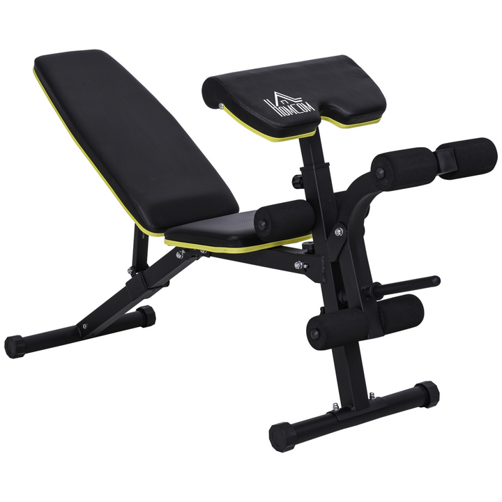 HOMCOM Multi-Functional Dumbbell Weight Bench Adjustable Sit-Up Stand for Home Gym