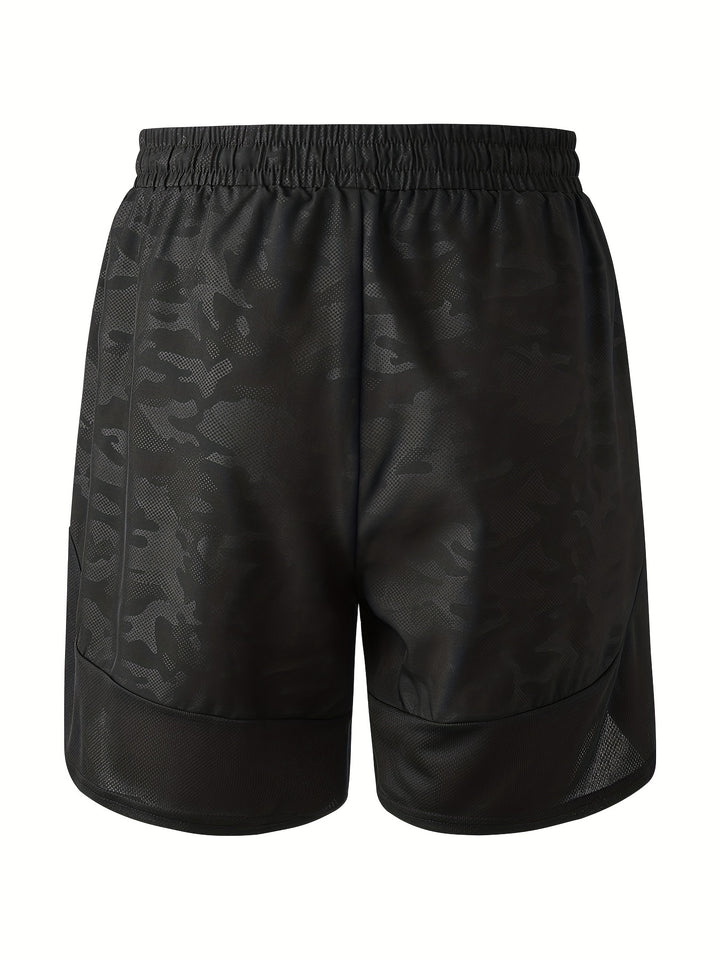 Quick Dry Camo Sport Shorts for Men - Moisture Wicking, Stretchy, and Perfect for Cycling, Fitness, Gym, and Outdoor Activities