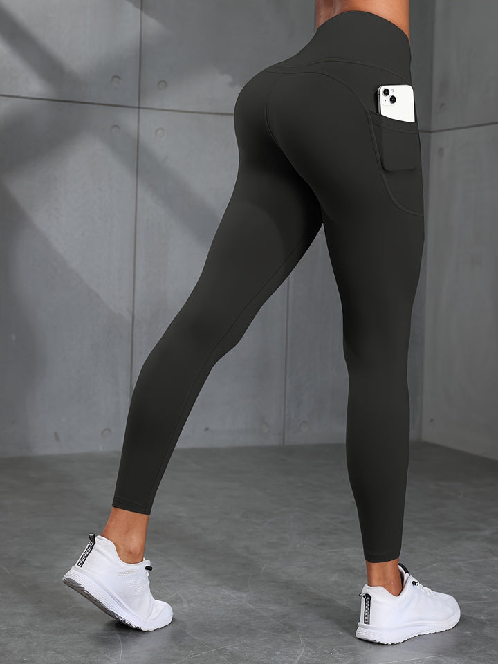 5pcs High Waist Butt Lifting Yoga Leggings with Pockets for Women - Stretchy, Non-See-Through Activewear