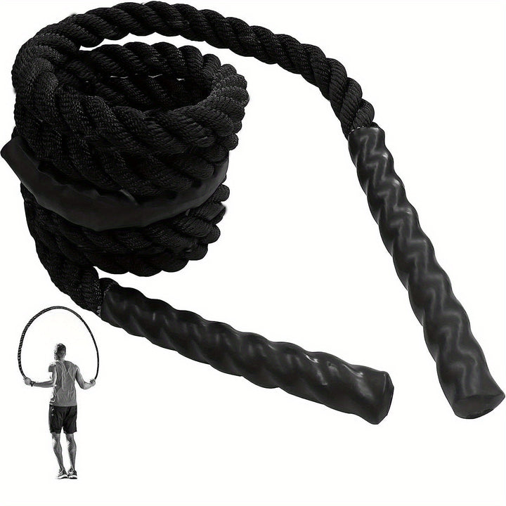 1pc Fitness Weighted Jump Rope - 3lbs/5lbs(1.36kg/2.27kg) Weighted Jump Rope For Gym Training, Full Body Exercise