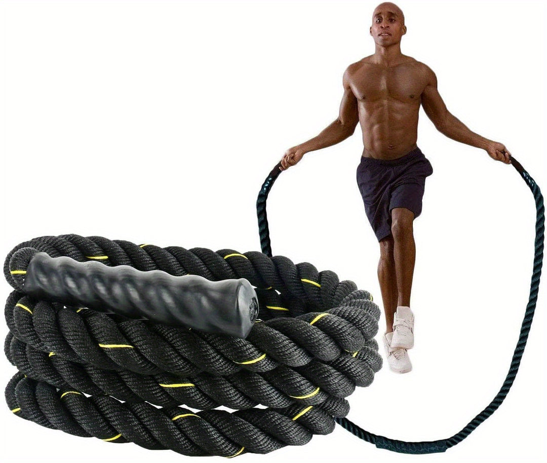 1pc Fitness Weighted Jump Rope - 3lbs/5lbs(1.36kg/2.27kg) Weighted Jump Rope For Gym Training, Full Body Exercise