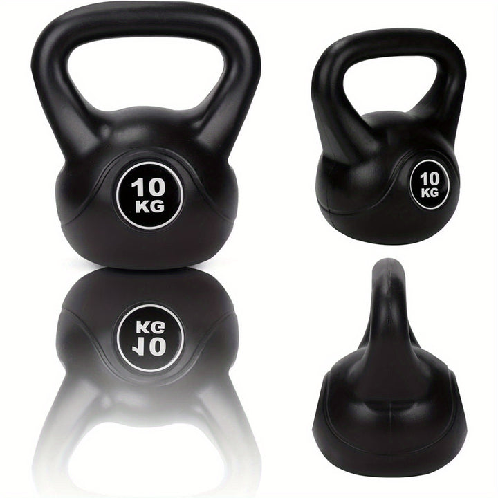 Vinyl Kettlebell 6kg 8kg 10kg Hand Weight Gym Kettle Bells Cardio Strength Training Exercise Equipment for Home Use Fitness Workout