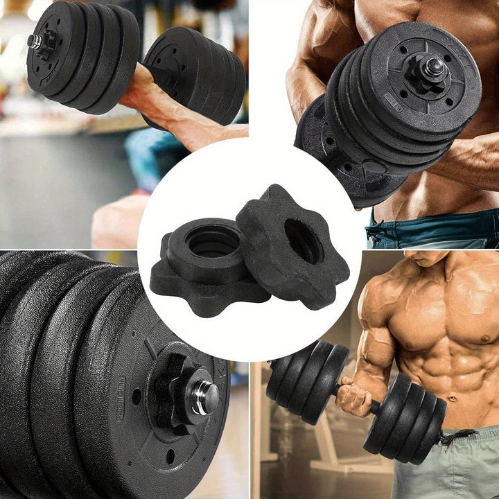 15kg Weight Plates Set for Gym Barbell Vinyl 2.54cm Standard Home Dumbbell Discs Home or Gym Training or Weightlifting