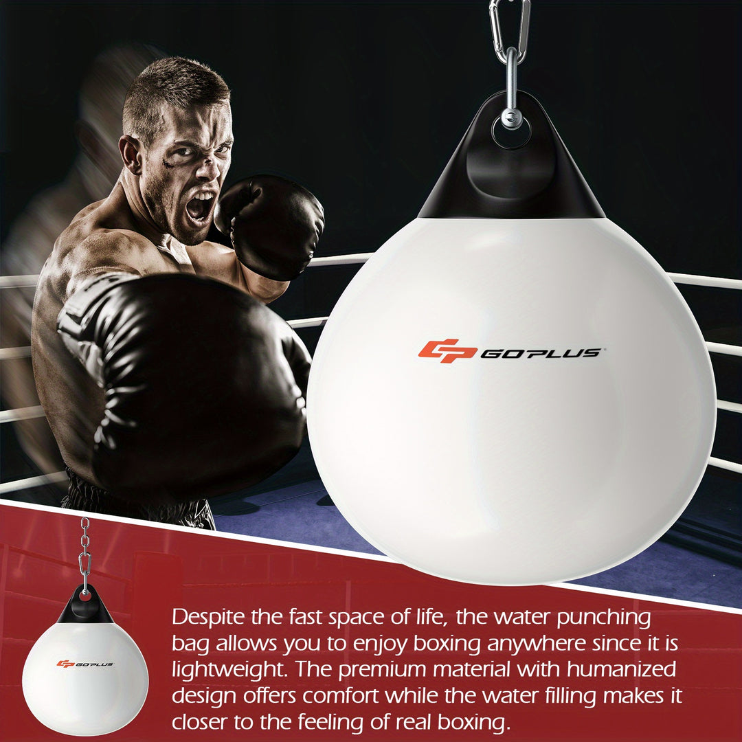 ERGOMASTER Water Punching Bag 18" Boxing Aqua Bag 50 kg Heavy Punch Bag w/ Adjustable Chain