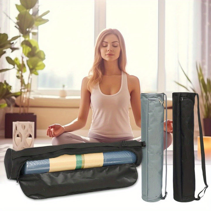 Versatile Waterproof Yoga Mat Bag with Adjustable Strap - Durable Oxford Fabric, Perfect for Pilates & Exercise Mats, Yoga Accessories