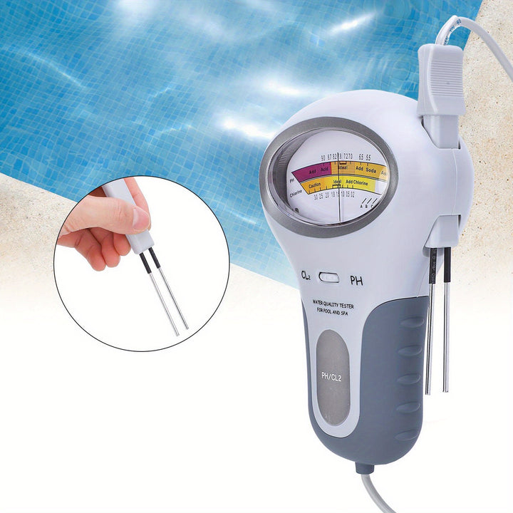 NEWEST Water Quality Analyzer with Probe p H and c hlorine le vel for swimming pool and spa