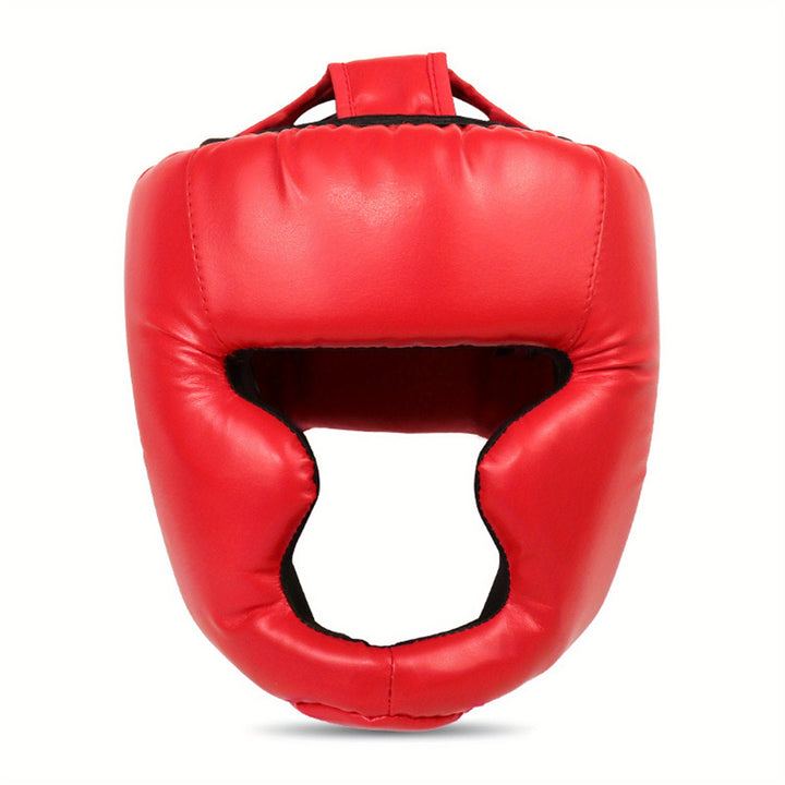 Boxing Headgear Safety Sparring Headwear Guard Adjustable Head Protection for Boxing, MMA, Kickboxing, Without Battery