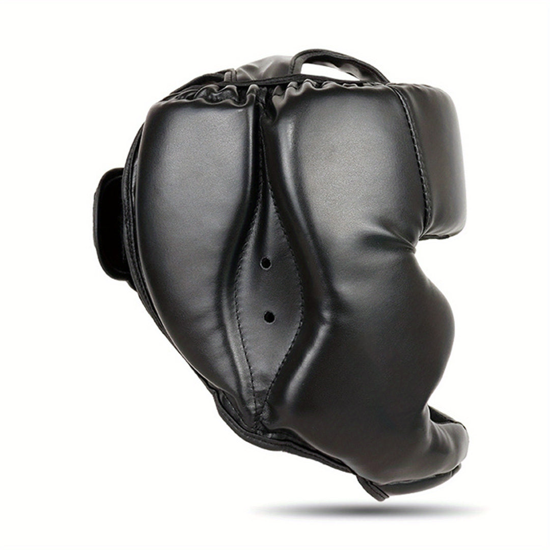 Boxing Headgear Safety Sparring Headwear Guard Adjustable Head Protection for Boxing, MMA, Kickboxing, Without Battery