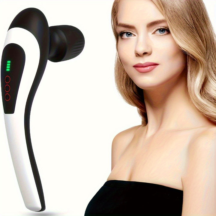 Portable Electric Massage Wand with High-Frequency Vibration, 8 Speeds, 20Hz, Handheld Massager for Body, Back, Neck, Legs, Waist - Compact, Elegant Design, USB Rechargeable, Carry, Massage Stick