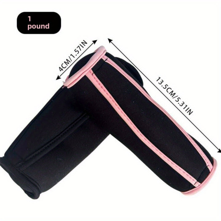 2pcs Weighted Dumbbell Sandbags for Men & Women - Ideal for Yoga, Running & Jump Rope - Durable Synthetic Rubber/Polyester/Iron Construction - Pink/Blue/Black