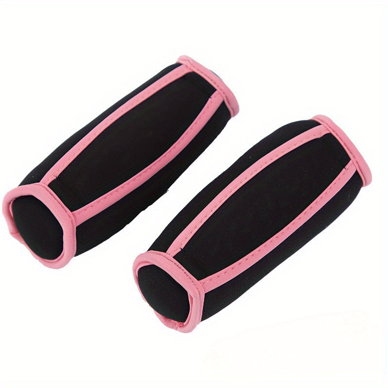 2pcs Weighted Dumbbell Sandbags for Men & Women - Ideal for Yoga, Running & Jump Rope - Durable Synthetic Rubber/Polyester/Iron Construction - Pink/Blue/Black