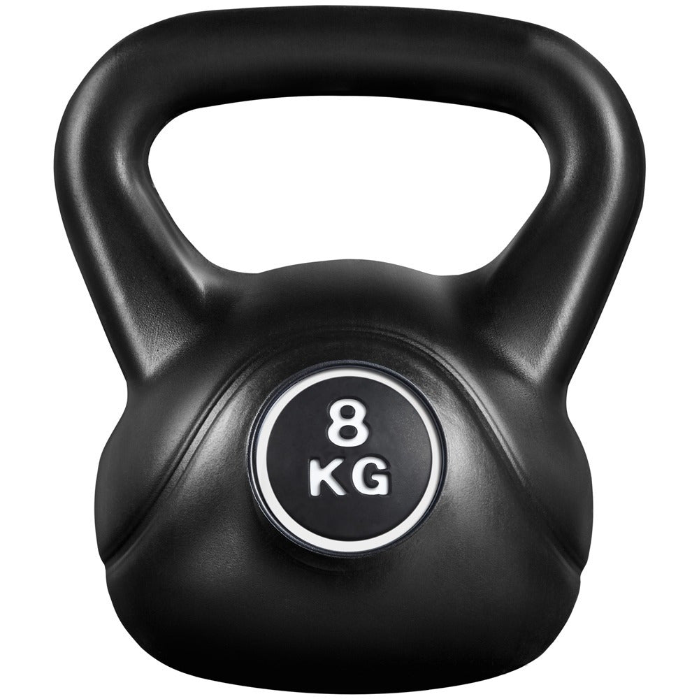 Yaheetech 6kg/8kg/12kg Kettlebell HDPE Coated Kettle Bells for Home Gym Fitness Workout Bodybuilding Weight Lifting