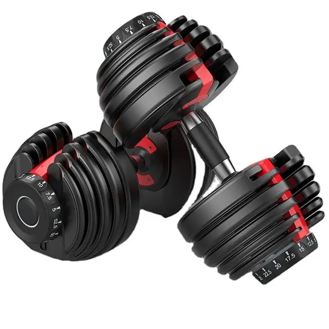 24kg Gym Dumbbells Adjustable Dumbells Gym Equipment Set in Various Colours