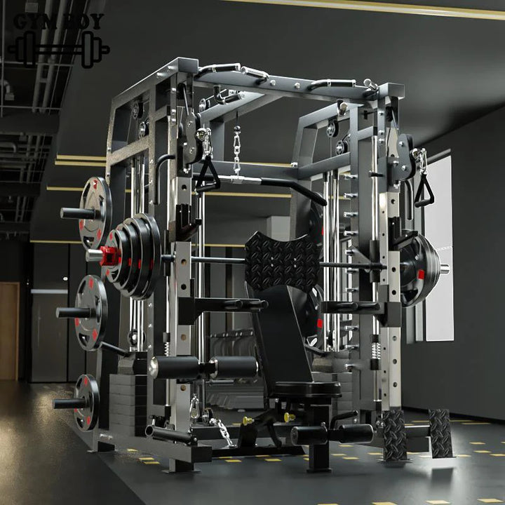 Multi-Function Smith Machine, Gym Equipment, Commercial Strength Training, 3D Power Rack