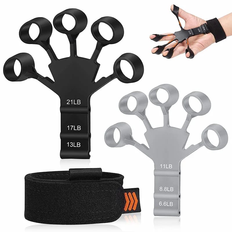 6 Resistance Levels Hand Grip Hand Strength Trainer Rehabilitation Physical Tools Fitness Finger Gripper Gym Expander Portable