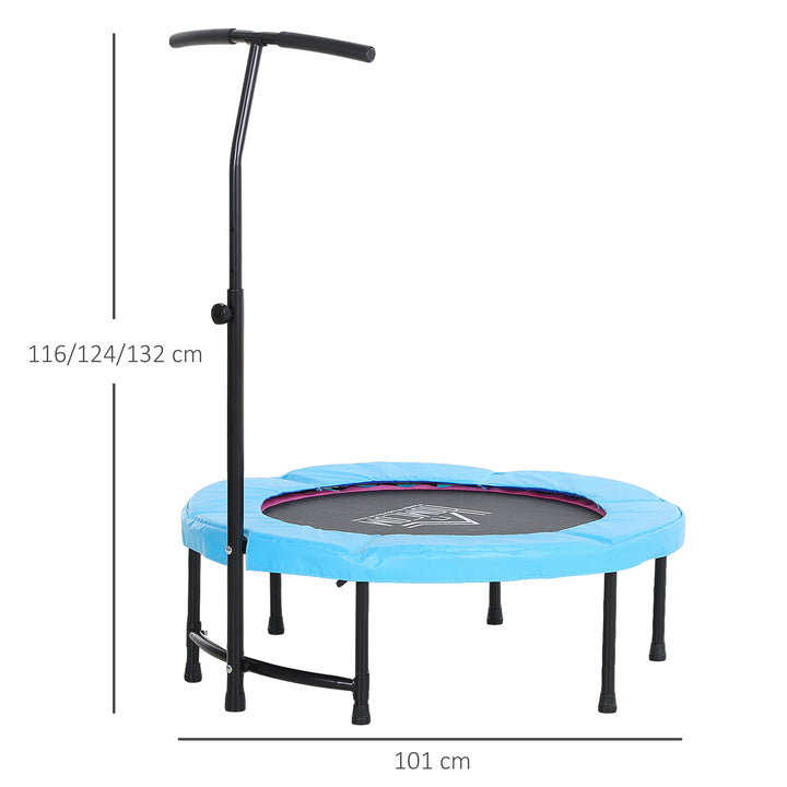 40'' Trampoline Rebounder Indoor Outdoor Adult Mini Jumper with Adjustable Handle