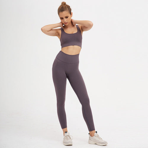 2 Pieces Seamless Fitness Women Yoga Suit Gym Push Up Clothes Workout