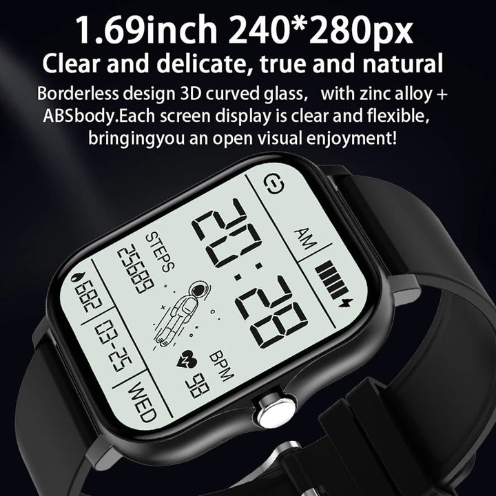 2023 New Bluetooth Answer Call Smart Watch Men 1.69" Full Touch Dial