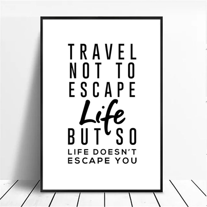 English Inspirational Quotes Words Poster Canvas Print Painting Wall Art Living Room Home Decoration