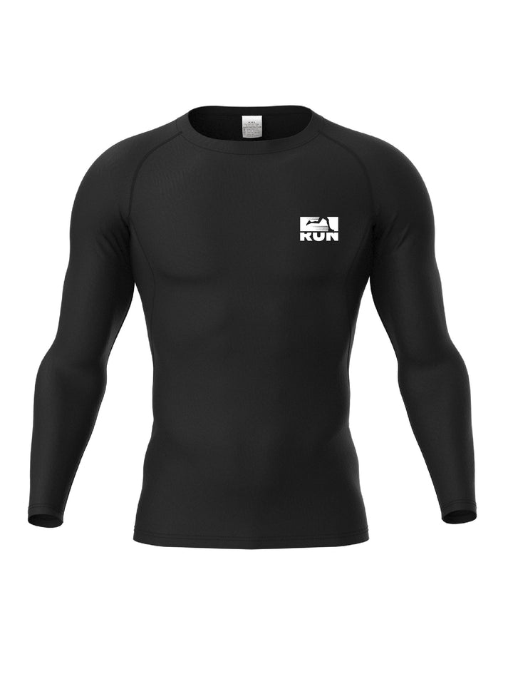 Men's Long Sleeve T-shirt, Compression High Elastic Quick Dry Breathable Moisture Wicking Gym Football Basketball Training Body Shaper Round Neck Sports Top