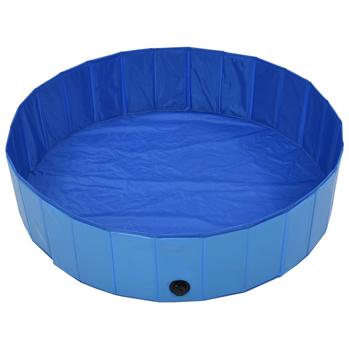 vidaXL Foldable Dog Swimming Pool Blue 120x30 cm PVC