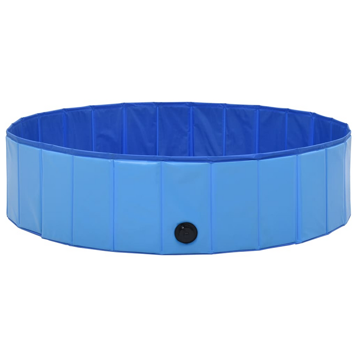 vidaXL Foldable Dog Swimming Pool Blue 120x30 cm PVC