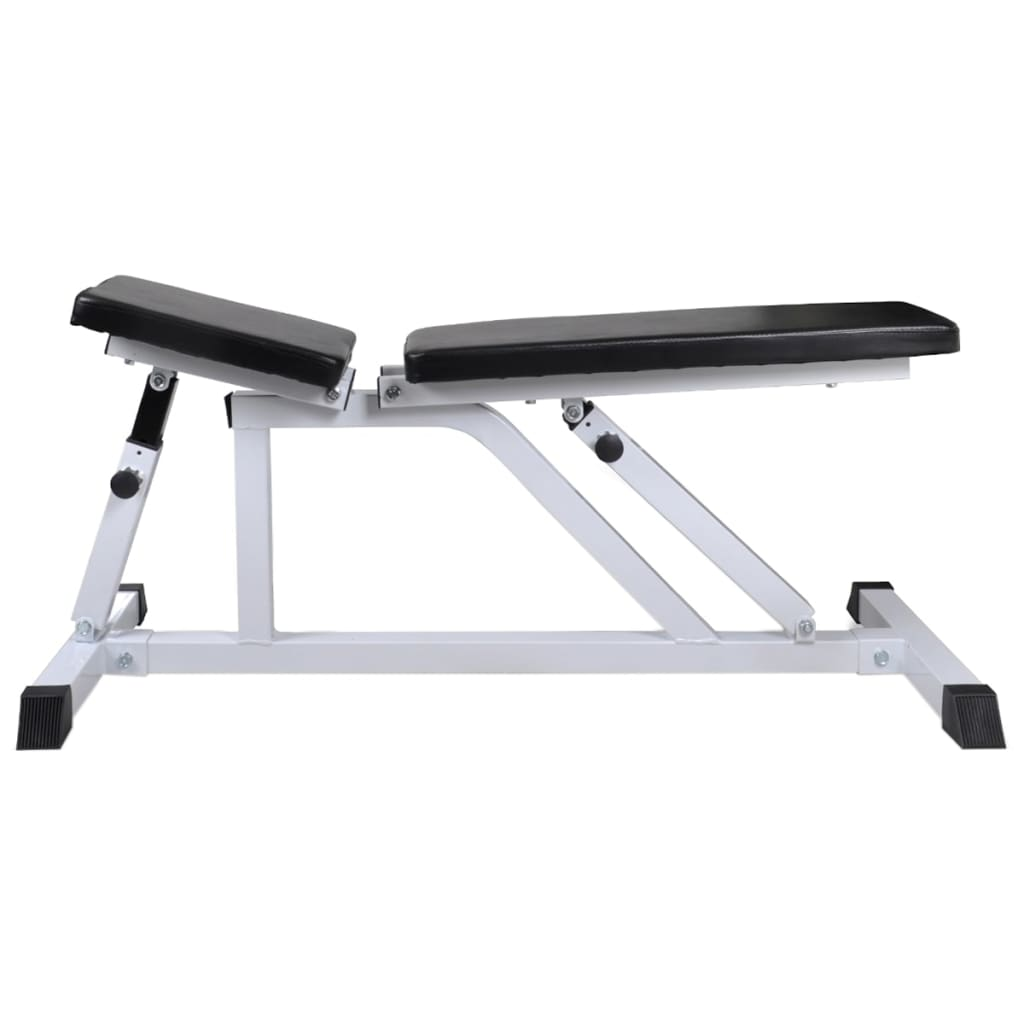 vidaXL Workout Bench with Barbell and Dumbbell Set 60.5 kg