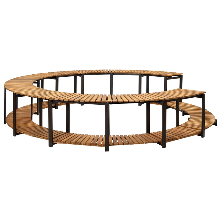 vidaXL Spa Surround 273x53 cm Solid Acacia Wood