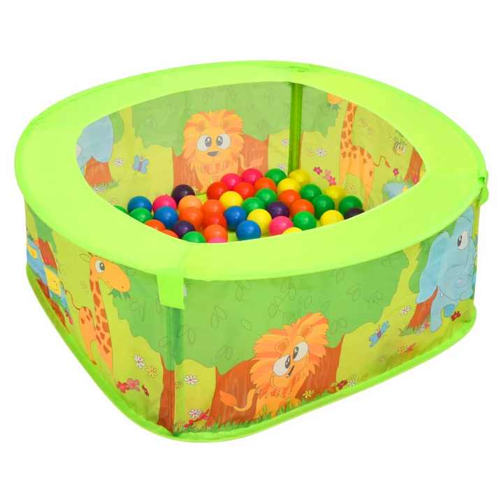 vidaXL Ball Pool with 300 Balls for Kids 75x75x32 cm