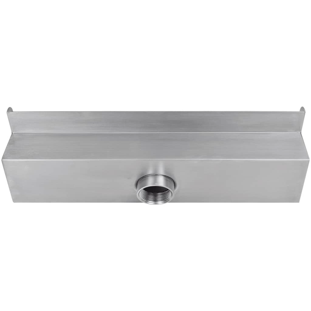 Rectangular Waterfall Pool Fountain Stainless Steel 45 cm