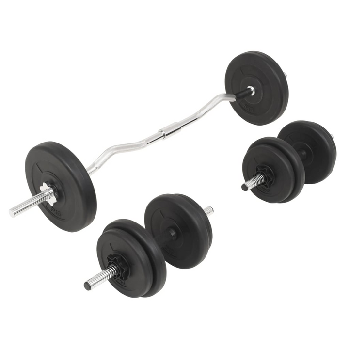 VidaXL Barbell and Dumbbell Set 30 kg