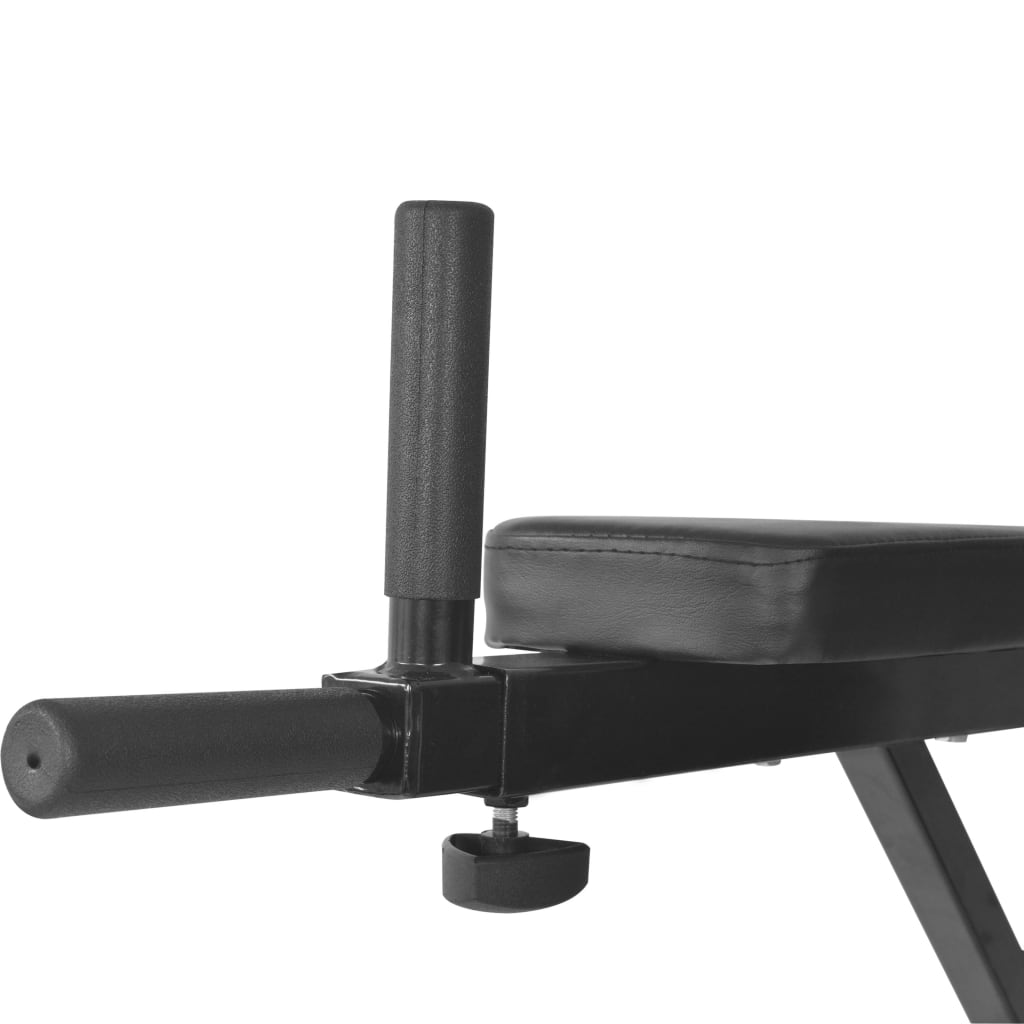 VidaXL Wall-mounted Fitness Dip Station Black