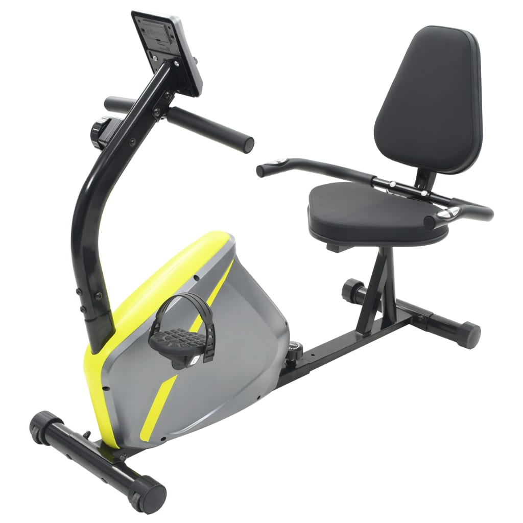 VidaXL Magnetic Recumbent Exercise Bike with Pulse Measurement