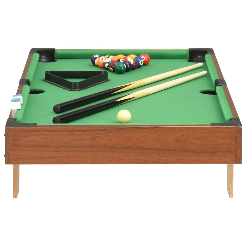 vidaXL 3 Feet Mini Pool Table 92x52x19 cm Brown and Green