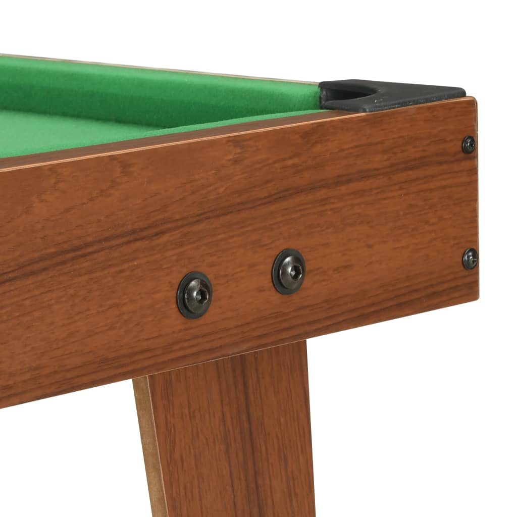 vidaXL 3 Feet Mini Pool Table 92x52x19 cm Brown and Green