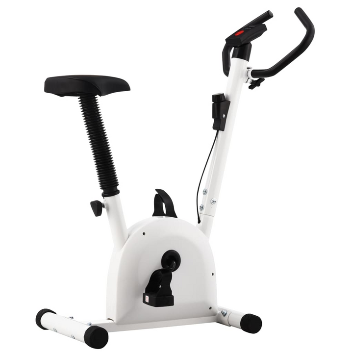 VidaXL Exercise Bike with Belt Resistance White