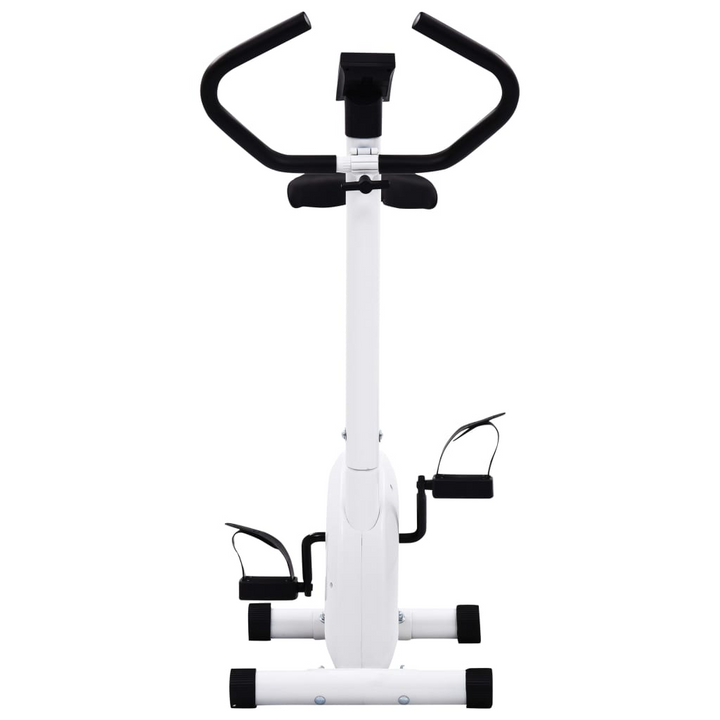 VidaXL Exercise Bike with Belt Resistance White