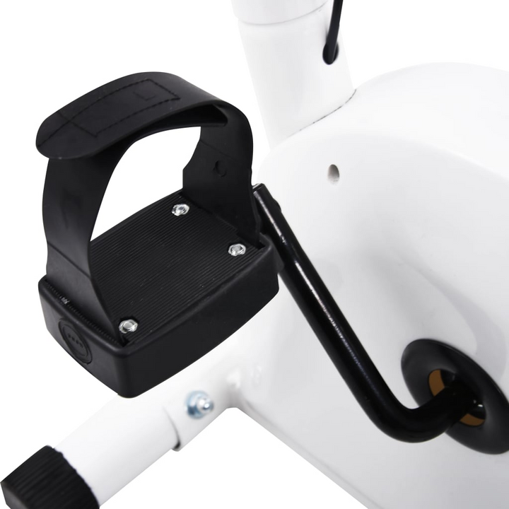 VidaXL Exercise Bike with Belt Resistance White