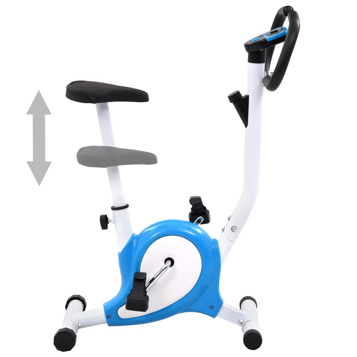 VidaXL Exercise Bike with Belt Resistance Blue