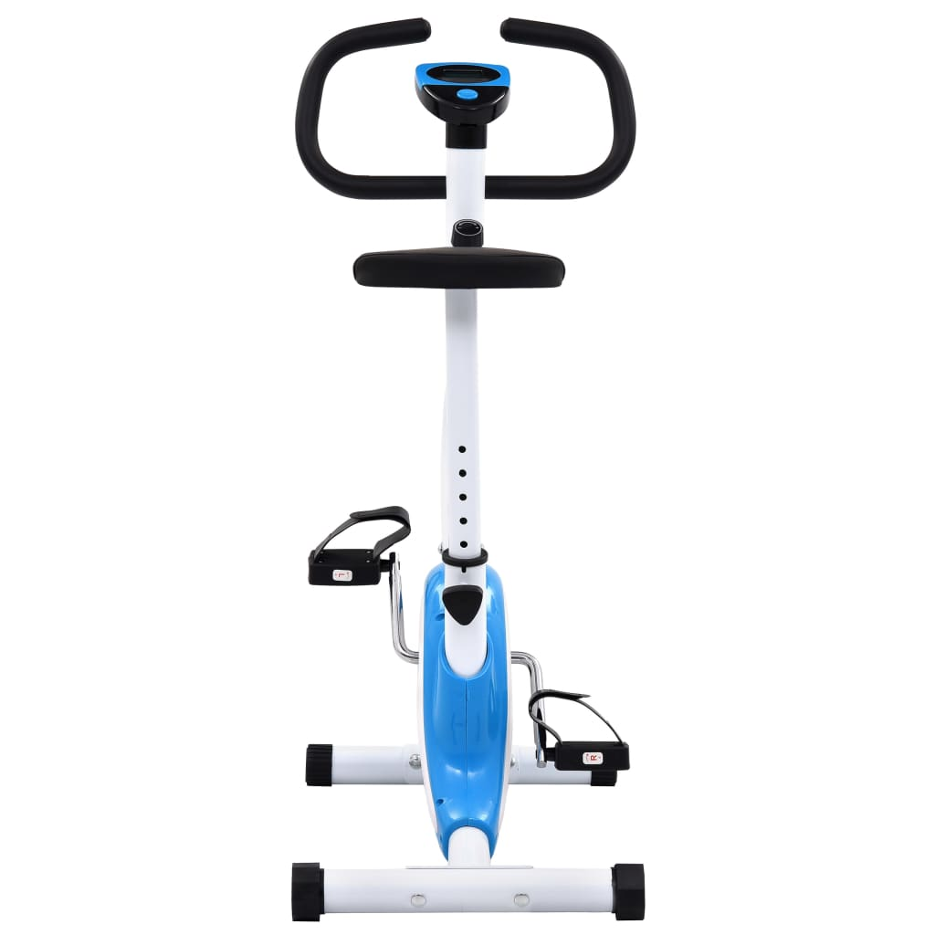 VidaXL Exercise Bike with Belt Resistance Blue