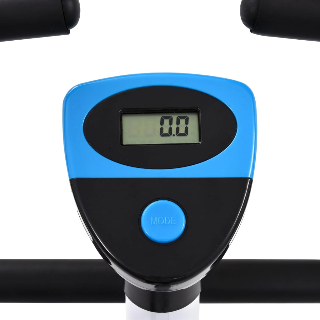 VidaXL Exercise Bike with Belt Resistance Blue