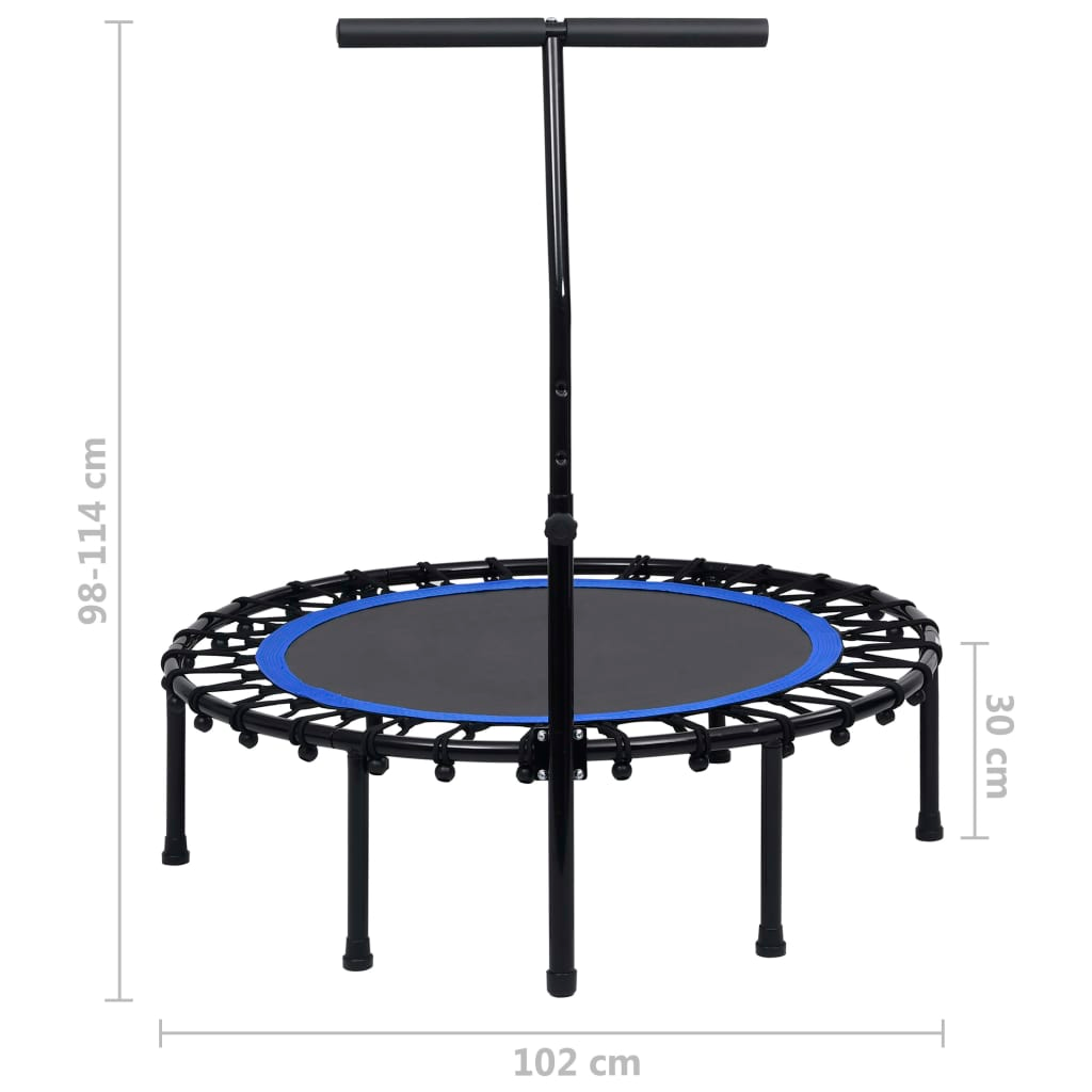 VidaXL Fitness Trampoline with Handle 102 cm