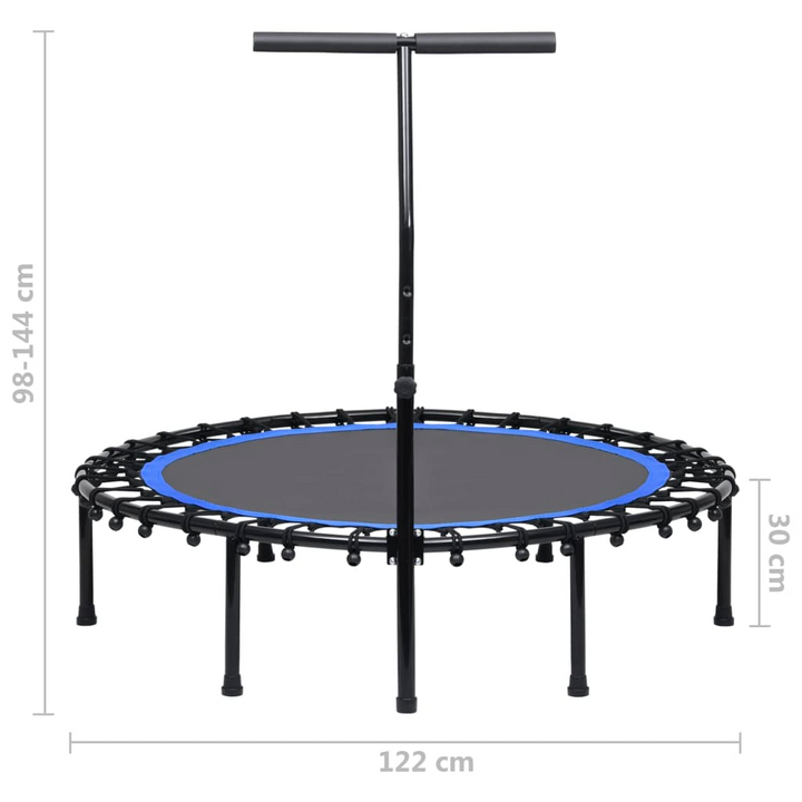 VidaXL Fitness Trampoline with Handle 122 cm